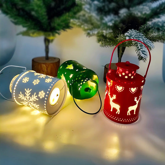Christmas LED Candle Lantern – Nordic Style Holiday Decoration Light for Home & Parties