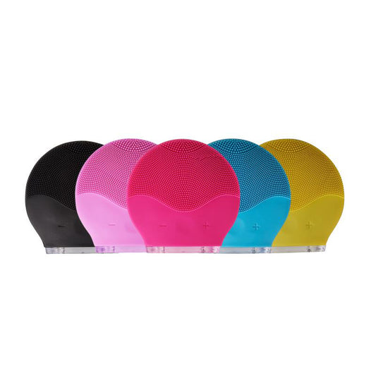 Mini Electric Facial Cleansing Brush – Waterproof Silicone Face Massager for Deep Pore Cleaning